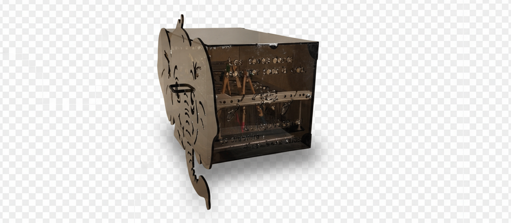 Mueble Organizador de Cepillos de Dientes - Diseño Elefante - Para Colegios y Guarderías